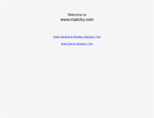 Tablet Screenshot of malicky.com